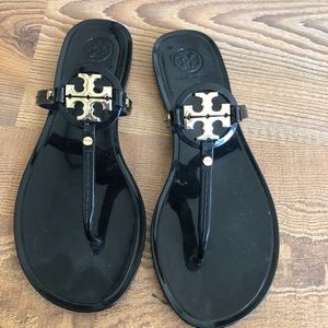 Tory Burch jelly sandals, black size 7M